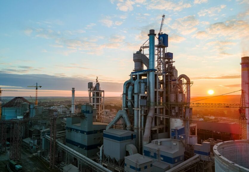 aerial-view-cement-factory-with-high-concrete-plant-structure-tower-crane-industrial-production-area-manufacture-global-industry-concept